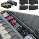 Muslogy for 2023-2026 Colorado & Canyon Tailgate Organizer Storage Divider 4PCS Black ABS Material Compatible with Chevy Colorado/GMC Canyon StowFlex Tailgate Accessories 2023 2024 2025 2026