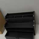 Mail Organizer Countertop, 4 Slots Desk Organizer with Drawer and Shelf, Wooden Mail Sorter for Desk, Desktop File Holders for Storage Pens, Envelopes and Bills