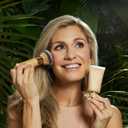 Tarte the Buffer Airbrush Finish Foundation Brush Blending Brush for Cream, Liquid or Powder Makeup, Buildable Coverage & Seamless Application for Flawless Finish, Vegan & Cruelty-Free, Full Size