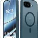 for Google Pixel 10a Case, Matte Magnetic Phone Cover [2026 Upgraded] with 1 Screen Protector, Support for MagSafe, Shockproof Military Protection, Translucent Frosted Back, Lavender Gray