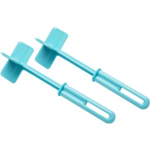 Mind Reader Meat Chopper Spatula, Heat Resistant Kitchen Tool for Mixing, Cutting, Mashing, Dicing Ground Beef, Avocado, Pack of 2, Nylon, Light Blue