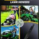 OCPTY 42'' Deck Mower Blades Replace for Ariens 21546095,for Craftsman 127843, 134149, 138498,LT2000 LT1000 for Husqvarna 532134149 42'' Deck Riding Mower Blades(5 Point Star), 2Pack Mulching Blades
