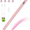 Stylus Pen for Android Tablets Phones, Active Digital Pencil for Samsung Lenovo Huawei Vivo Mi Tablets & iPhone Google Pixel, Universal Stylus Pen for Most Android Touch Screens & iPhone Drawing (Rose Gold)