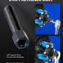 Orion Motor Tech Harmonic Balancer Puller Kit, Adjustable 3-Jaw Puller Set for Removing Harmonic Dampers & Balancers, 3-Jaw Pulley Puller Set Compatible with Chevy GM Chrysler Cadillac Ford More, Blue