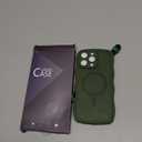 3 in 1 Magnetic for iPhone 16 Pro Max Case, Cute Wavy [Full Camera Protection] [Fit for MagSafe] 1X Screen Protector+1X Wrist Strap, Anti-Slip Women Girly Case for iPhone 16 Pro Max 6.9", Deep Green