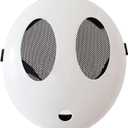 Demasko 1pc Shy Guy Mask White Full Face Mask Anime Game Mask for Girl Boys Halloween Masquerade Props (2pcs)