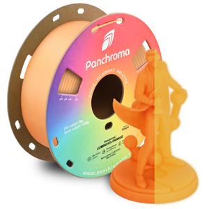 Polymaker Panchroma Luminous PLA Filament, Luminous Orange 1.75mm 3D Printing Filament, 3D Printer Filament, Fit Most FDM 3D Printers, 1kg Spool (2.2lbs)