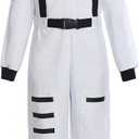 ReliBeauty Boys Girls Kids Children Astronaut Role Play Costume 9-10Y