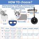 Small Dog Wheelchair for Back Legs - Adjustable Mobility Aid for Disabled Pets, Leg Brace and Hip Support