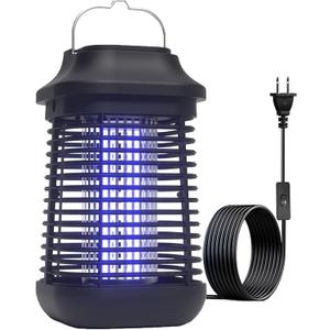 Bug Zapper for Outdoor and Indoor,3-Meter Power Cord with Switch Mosquito Zapper,Bug Zapper Outdoor for Home Backyard, Patio