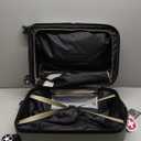 SwissGear 7585 Hardside Expandable Luggage with Spinner Wheels, Silver, Carry-On 19-Inch