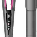 slopehill 2-in-1 Hair Straightener and Blow Dryer, Professional Styling Tool (Grey)