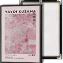 Vintage Inspired Blush Pink Poster Tokyo 1998 Infinity Net Canvas Wall Art Museed'Art Moderne De La Ville De Paris Prints Painting For Home Bedroom Dorm Wall Decor 12x16in Unframed