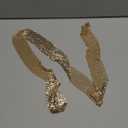 Croozy Women Glitter Sparkle Metal Sequins Neck Tie Scarf Party Evening Long Thin Skinny Tie Shawls Neckerchief