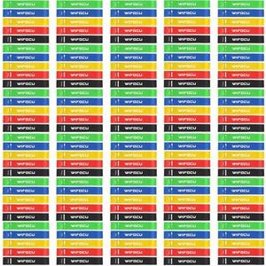 150 Pcs Bulk Fitness Resistance Bands Set for Gym Members Sports Class Students Gift, 5 Pieces Each with Storage & Carry Bag, Professional Grade Elastic Bands for Home Outdoor Workout Yoga Pilates