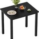 Need Dining Table Small Computer Desk for Home&Office- 31.5" Length Small Writing Desk Gaming Desk Students Laptop Use, Black Desktop & Black Frame AC3CB(80 * 60), 31.5x23.6 Inch