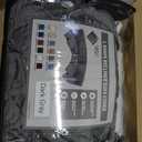 Peryiter 7 Pcs L Shape Sectional Recliner Sofa Covers 5 Seat Sectional Couch Covers Milk Silk Velvet Stretch Reclining Sofa Slipcover Furniture Protector for Living Room, (Dark Gray, Velvet)  