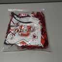 Cheerleader Costume Girls with Pompoms Red Bow Horror Scary Dresses Bloody Outfit Gift for Halloween Party Cosplay (Small)