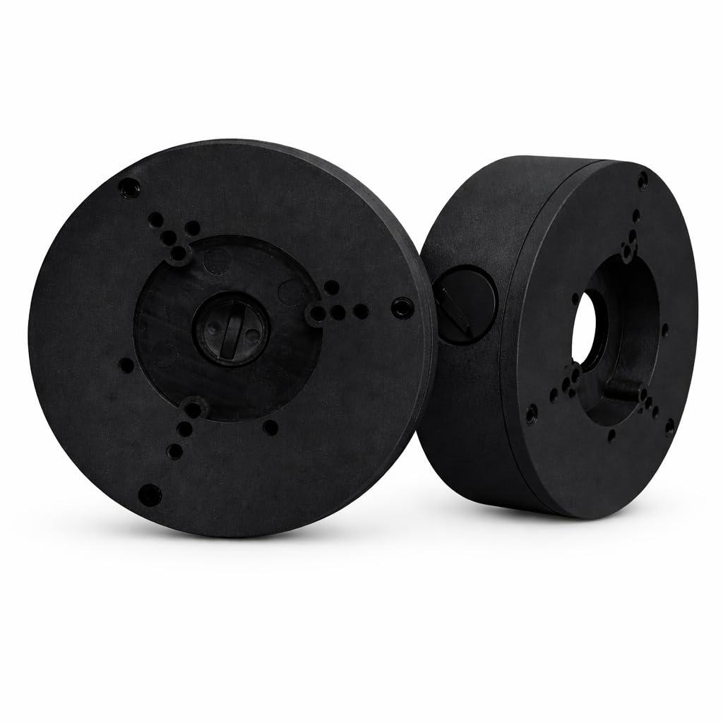 2 Pack PFA130-E Security Camera Junction Box-Premium ABS Security Camera Mount Bracket-Waterproof Universal Camera Junction Box for Mounting Surveillance Cameras-Outdoor Security Camera Box