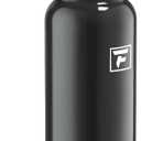 Fanhaw Daylite Series 24 oz Stainless Steel Insulated Water Bottle with Silicone Spout Lid, Double-Wall Vacuum Leakproof Metal Bottle, Back to School Gift for Kids, Women & Men (Glossy Black)