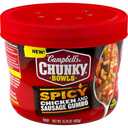 Pack of 8 Campbell’s Chunky Soup, Spicy Chicken and Sausage Gumbo, 15.25 oz Microwavable Bowl (BB 10/18/2025)