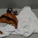 4Pcs Aviator Costume Accessories,Aviator Hat With Goggles White Scarf Brooch,Pilot Cap for Adults Halloween Party (Brown)