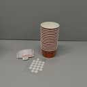 Sunnyray 24 Sets Basketball Hoop Snack Cups with Cards 8 oz Disposable Paper Basketball Party Cups Sports Balls Treat Food Bowls for Balls Birthday Party Favors Decorations Supplies