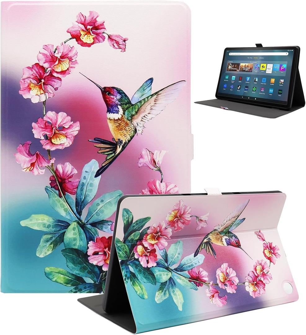 Fire Max 11 Tablet Case (Compatible with 13th Generation 2023 Release), Slim Fit Lightweight Leather Smart Tablet Case for Fire 11 Max with Auto Wake/Sleep, Bird