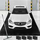 ToLanbbt 7'9" x 16.4' Garage Floor Mat, Heavy Duty Water Containment Mat with 1.2" Raised Edges, Protection from Snow Mud Rain and Oil, Non-Slip Garage Parking Mat for SUVs Trucks