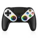 Xexvyrin LED Wireless Controller for PS5, Compatible with PS5 Pro/Slim/PC, Dual Vibration, Macro/Turbo Function, 3.5mm Audio Jack,1000mAh Battery, 6-Axis Motion Control Gamepad with Speaker