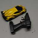 QUN XING Remote Control Car 1:24 Officially Licensed Lambo veneno RC Drift Car with LED Lights 2.4GHz 4WD 15KM/H Fast Speed Control Rechargeable Battery 800mah Birthday for Kids Boys 8-12,Yellow