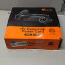 50 Amp Generator Cord 15 ft, Heavy Duty 6/3+8/1 STW AWG 50 Amp RV Extension Cord with Grip Handle Twist Lock, NEMA 14-50P to SS2-50R with Polarity Lamp and Power Indicator