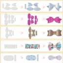 Faux Leather Bow Making Kit, Hair Bow Making Kit,Leather Bow Kit