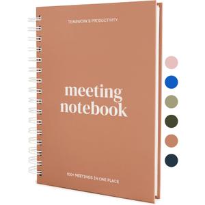 Lamare Meeting Notebook for Work Organization – Perfect Work Notebook for Note Taking, Meeting Planner and Office Supplies for Men & Women
