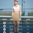 KPSUN Women's Swim Skirt with Pockets Tummy Control Bathing Suit Bottoms High Waisted Stretchy Athletic Swimsuit Skirts 2025 (Khaki)