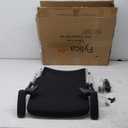 FYLICA Foldable Office Chair with PU Wheels and Smooth Armrest-Ergonomic Mesh Bouncing Back, Stackable Conference Room Chair, Office Guest & Reception & Meeting Chair (Black)