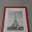 upsimples 5x7 Picture Frame, Display Pictures 4x6 with Mat or 5 x 7 Without, Wall Hanging Photo Frames, Red, 1 Pack