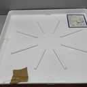Eastman Washing Machine Drain Pan, 30 Inch x 32 Inch OD, Plastic Tray, White, 52525