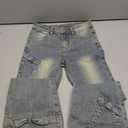 Floerns Girl's Bowknot High Waisted Bell Bottom Jeans Flare Leg Y2k Denim Pants Medium Wash 9Y