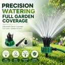 360 Degree Garden Automatic Multi Sprinkler Garden Lawn Sprinklers Roof Cooling Sprinklers Watering Gardening Tools Housewarming Gift (2PCS)