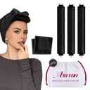 Heatless Hair Curler Heatless Curls Overnight Heatless Blowout with Luxury Cloth Bag satin Scarf, Curling Rod Headband to Sleep in No Heat Curling
