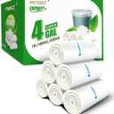 FORID Clear Small Trash Bags, 4 Gallon Garbage Bags, Wastebasket Bin Liners 330 Count Plastic Trash Bags for Bathroom Bedroom Office Trash Can 15 Liters - Durable & Thick Trash Bag