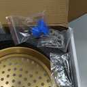 Brushed-Gold Antique Shower-system with Tub Spout: 9 inch Rain Faucets Set in Wall, Rainfall Head and Handheld Spray, 3 Way Diverter Brass Valve with Trim Kit
