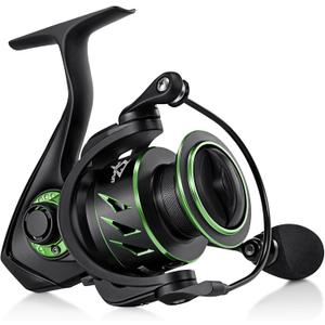 Piscifun Viper X Spinning Reels, Carbon Fiber 33LBs Max Drag, 10+1 Shielded BB, Saltwater Freshwater Spinning Fishing Reel, 5.2:1/6.2:1