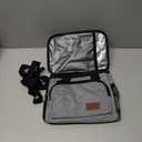 Femuar Lunch Bags for Women/Men, Insulated Lunch Bag for Work Office Picnic - Large Lunch Cooler Bag Leakproof Lunch Box with Adjustable Shoulder Strap for Adults - Grey (15L)