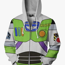 Anime Hoodie Cartoon Cosplay Costume 3D Printed Cowboy Jacket Zip Sweatshirt for Adults Kids, 2XL
