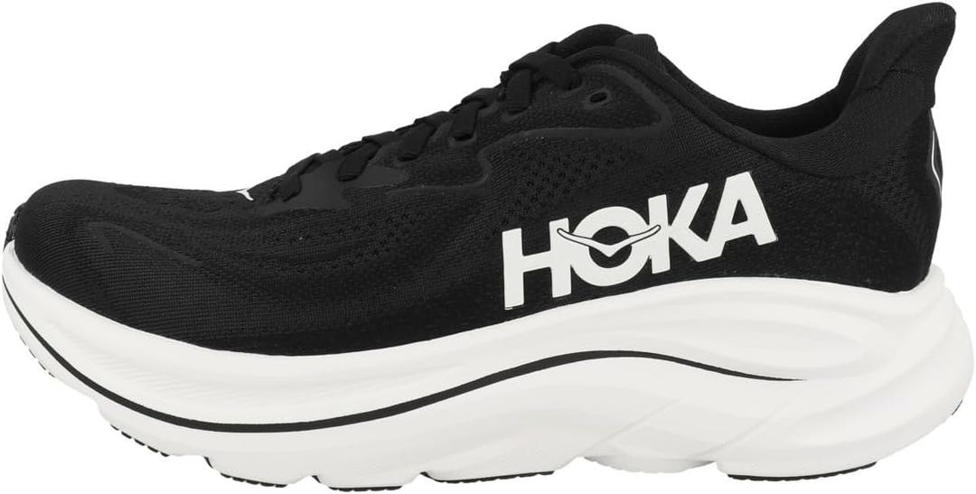Hoka Womens Clifton 10 (7, Black/White)