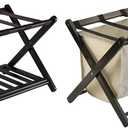 Winsome Luggage Rack Bundle with Storage Shelf and Removable Basket