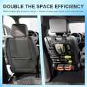 SZYANG 1PC Seat Back Molle Panel Compatible with 2019-2026 Chevy Silverado GMC Sierra 1500 Seat Back Organizers Molle Tactical Truck Organizer Replacement for 2019-2026 Chevy Silverado Accessories
