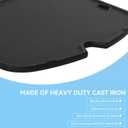 Cast Iron Griddle for Weber Traveler Grill Replacement Parts 9010001 - Cooking Grill Plate NonStick Griddle Insert for Portable Grills Stove Top/Gas Grill/Oven & Outdoor BBQ